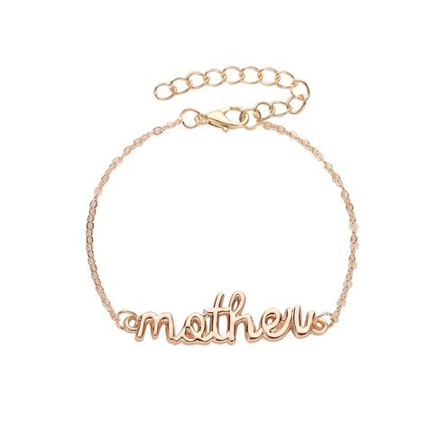 New Personality Letter Mother Daughter Parent-child Alloy Bracelet Wholesale