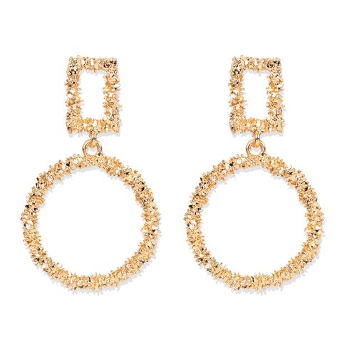Exaggerated Minimalist Gold Alloy Drop-shaped Earrings Wholesale Nihaojewelry
