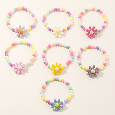 Flower Beaded No Inlaid Kid's Bracelets