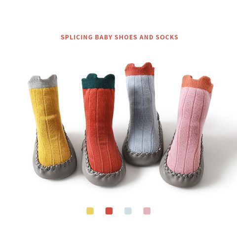 Zapatos Para Niños Pequeños Otoño Nuevos Calcetines Antideslizantes Para El Piso Del Bebé De Interior Calcetín De Dibujos Animados Al Por Mayor