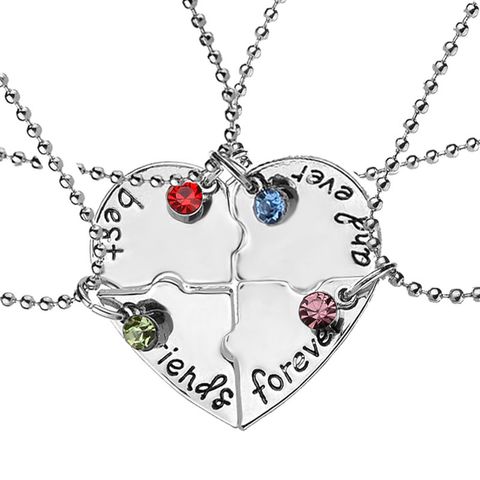 Hot-selling Best Friends Stitching Love Simple Lettering Alloy Pendant Necklace Accessories