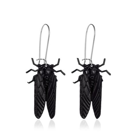 New Creative Insect Golden Cicada Long Earrings Wholesale Nihaojewelry