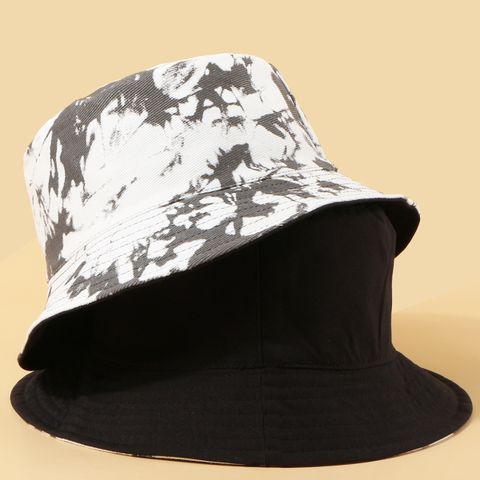 Fisherman Hat Sunscreen Sunscreen Tie-dye Big Brim Hat Korean Fashion Wild Basin Hat Color Hat Travel Hat