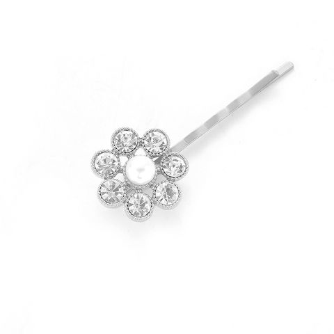 Fashion Diamond Clip Set Pearl Hair Clip Sun Flower Star Leaf Edge Clip