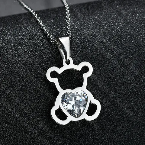 Stainless Steel Titanium Steel Plating Animal Necklace