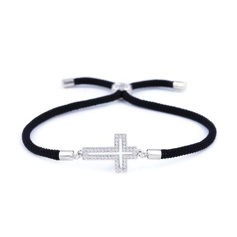Copper Korea Cross Bracelet  (red Rope Cross)  Fine Jewelry Nhas0428-red-rope-cross