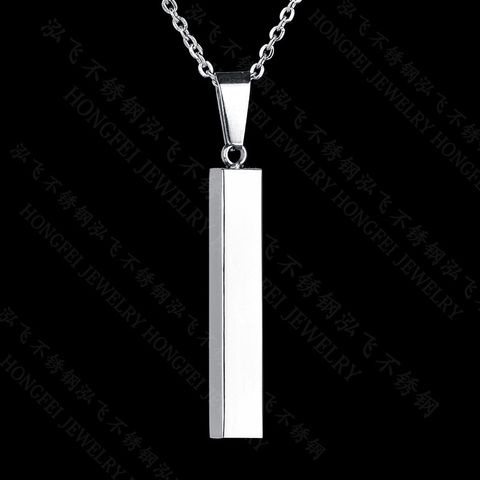 Titanium&stainless Steel Simple Geometric Necklace  (please Contact The Customer Service Letter Before Taking The Product.) Nhhf1202-steel-color