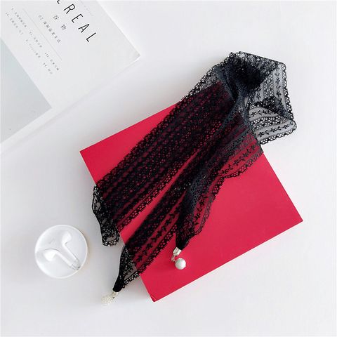 Alloy Fashion  Scarf  (lace Black) Nhmn0010-lace-black
