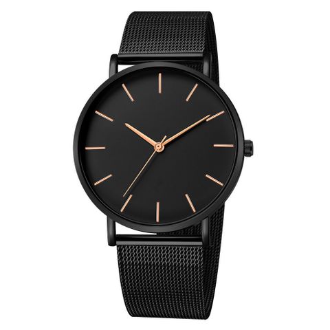 Fashion Ultra-thin Quartz Mesh Strap Watch Simple Scale Quartz Men's Business Watch Wholesale