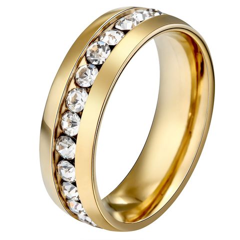 Titanium&stainless Steel Fashion Geometric Ring  (black-5) Nhhf0119-black-5