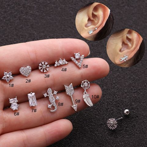 Ear Cartilage Rings & Studs Ethnic Style Geometric Copper