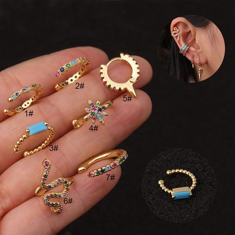 Lady U Shape Copper Earrings