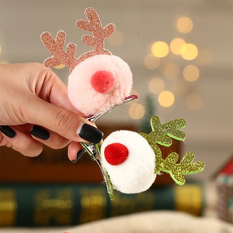 Christmas Decorations Antlers Hairpin Barrettes New Christmas Gift Headdress For Children And Kids Present Small Gift