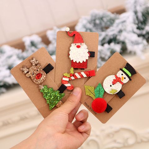 Weihnachts-haarnadel-set Weihnachtsbuntes Haarnadel-set Für Kinder