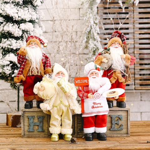 ديكور مهرجان Haube Christmas يقف بابا نويل دمية عيد الميلاد الإبداعية الجديدة حقيبة ظهر عيد الميلاد كبار السن