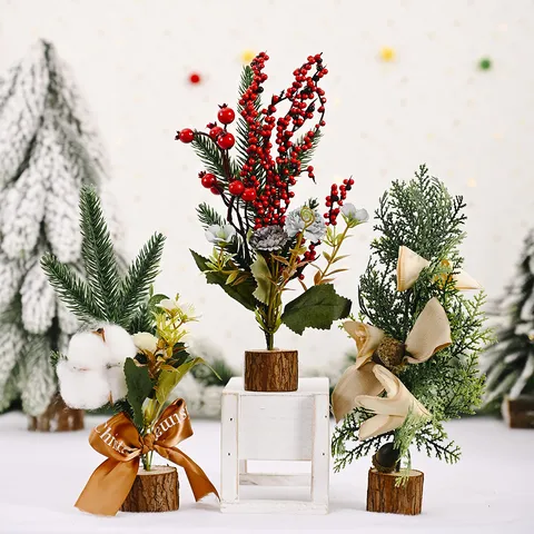 Christmas Mini Christmas Tree Creative New Desktop Decoration Tree Christmas Tree Dress Up