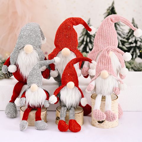 Christmas Supplies Red-haired Forest Old Man Hanging Legs Ornaments
