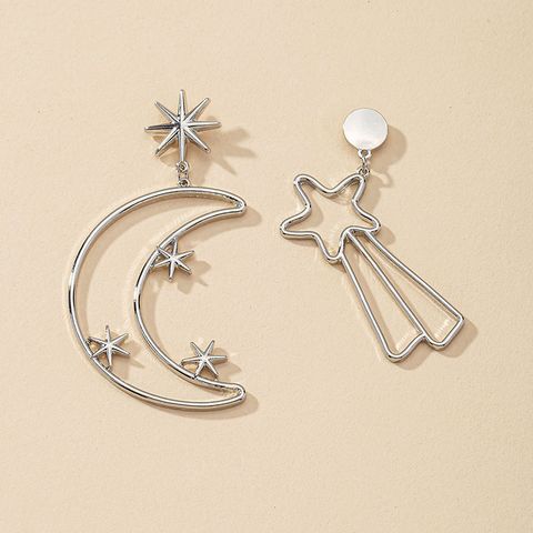 Hot Selling Popular Fashion Star And Moon Earrings Wholesale