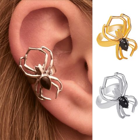 New Hollow Spider Punk Style Single Insect Without Pierced Ear Clip Wholesale