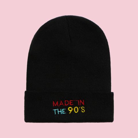 Hot Selling Knitted Hats Embroidery Fashion Wild Woolen Caps Pure Color Hats