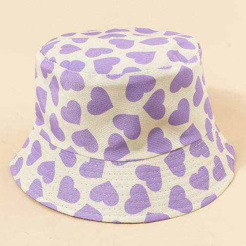 Hot Selling Fashion Love Double-sided Fisherman Hat Shade Sunscreen Hat Wholesale