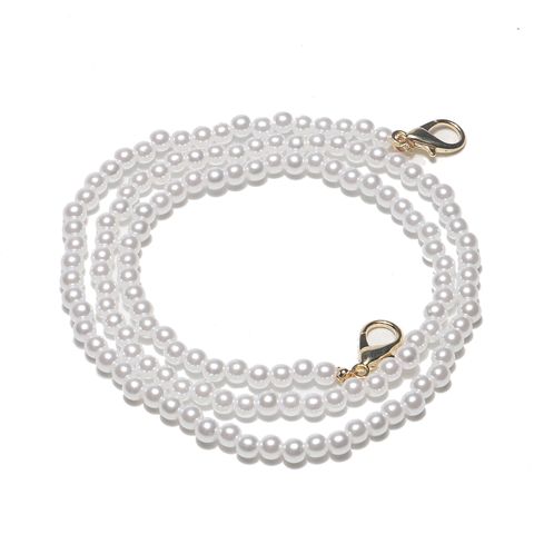 Real Gold Plated Clasp Pearl Handmade Chain Mask Chain Fashion Glasses Chain