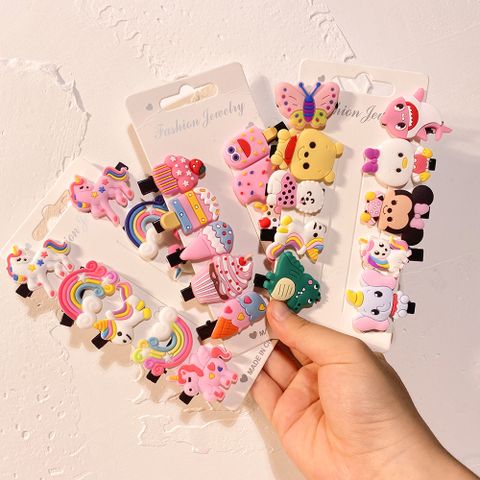 Cute Cartoon Ins Ice Cream Children's Hairpin Girl Baby Hair Duckbill Clip Small Clip Hairpin Hair Accessories