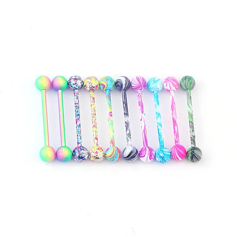 Tongue Rings Fashion Geometric 316 Stainless Steel  Stoving Varnish No Inlaid