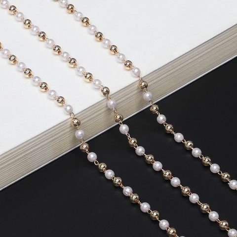 Copper Beads Pearl Glasses Chain