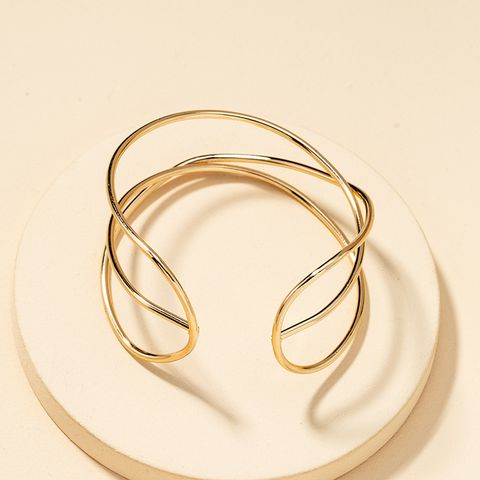 Style Simple Géométrique Alliage Placage Pas D'incrustation Unisexe Bracelets