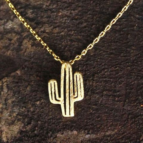 Simple Cactus Necklace