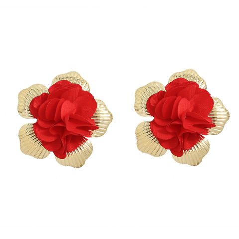 Ethnic Style Rose Earrings