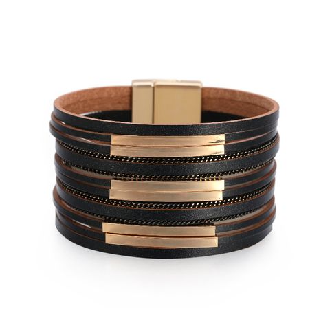 Bohemian Copper Pipe Wide-brimmed Bracelet