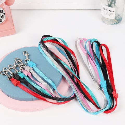 Psm Nylon Pet Hand Holding Rope Solid Color Dog Dog Traction Rope Candy Color Hand Holding Rope Cross-border Pet Supplies