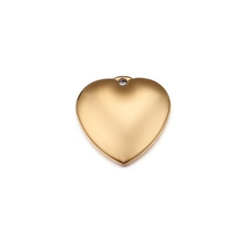 Titanium Steel 18K Gold Plated Heart