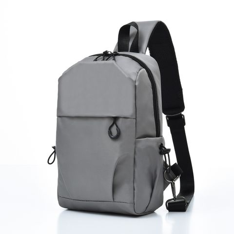 Men's Chest Bag Business Casual Large Capacity Outdoor Travel Portable Earphone Hole Shoulder Bag Wholesale