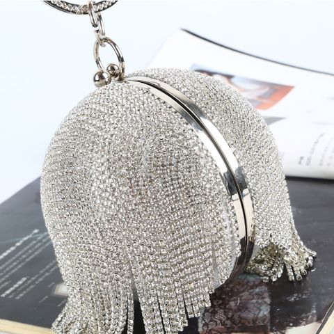 Black Gold Silver Pu Leather Solid Color Evening Bags