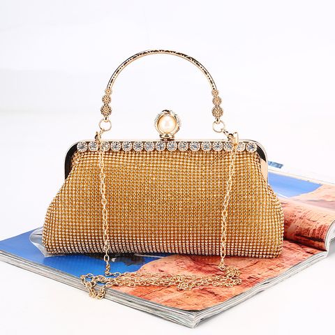 Rhinestone Dinner Bag New Handmade Diamond With Handle Evening Bag