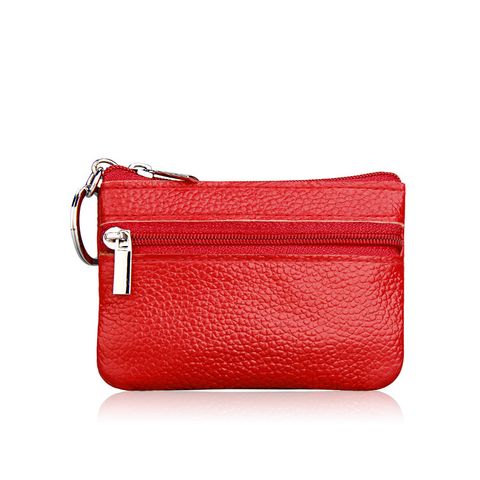 New Style Korean Leather Coin Purse Fashion Bus Card Bag Coin Bag Mini Key Bag Wholesale