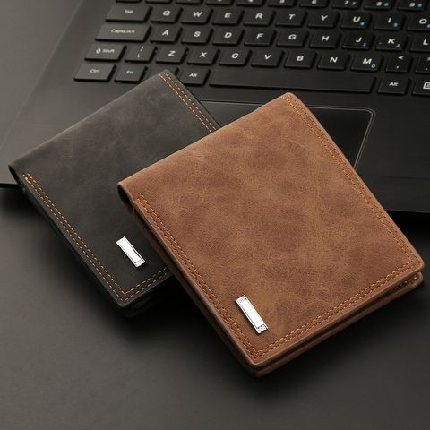 Men's Wallet Multifunctional Wallet Fashion Short Wallet Men Leather Cross-border Wholesale Leather Wallet