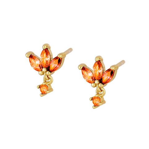 Sterling Silver Needle Inlaid Zircon Butterfly Ear Clip Earrings Women's Simple Elegant Earrings Niche Design Ins Style Jewelry
