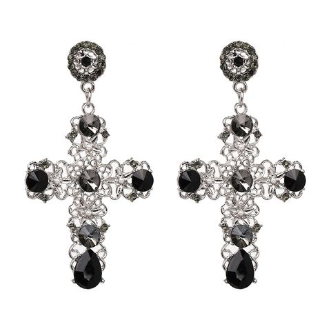 Fashion Geometric Diamond Alloy Earrings Ear Studs