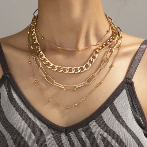 Simple Style Geometric Alloy Wholesale Necklace