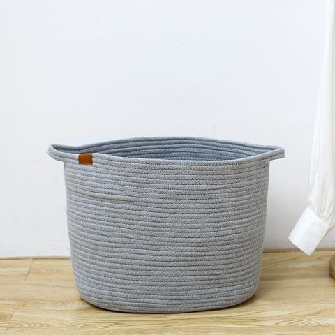 Simple Solid Color Cotton String Storage Basket Wholesale Nihaojewelry