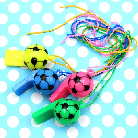 Color Plastic Football Whistle Referee Whistle Game Supplies