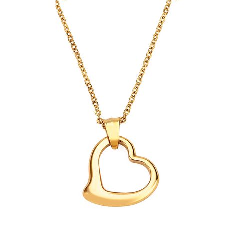 Titanium Steel 18K Gold Plated Simple Style Plating Geometric Necklace