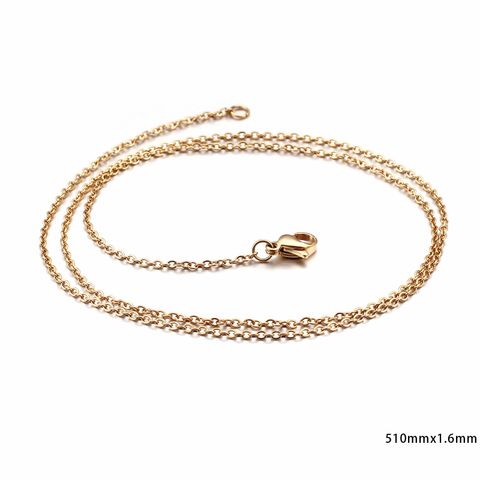 Titanium Steel 18K Gold Plated Fashion Geometric Necklace