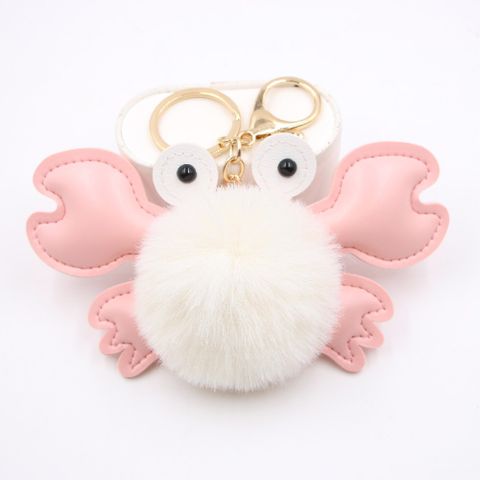 Original Cross-border Crab Hair Ball Bag Small Pendant Key Chain School Bag Accessories Wallet Small Pendant