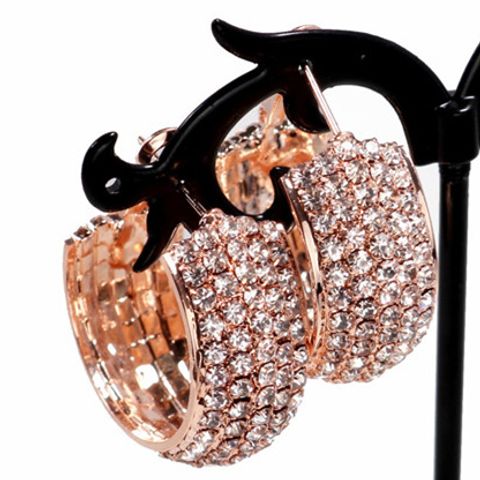 Fashion Style Exaggerated Rhinestone Star Earrings