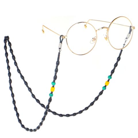 Non-slip Popular Handmade Beaded Retro Black New Eyeglasses Chain Fashion Manufacturers Cross-border